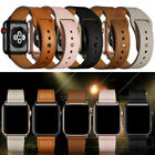 Leather Watch Band Strap For Apple Watch Series 9 8 7 41mm/45mm/49mm Wristbands