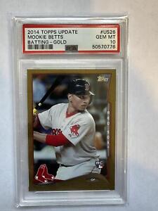 2014 Topps Update #US-26 Mookie Betts Gold PSA 10 #/2014 Red Sox Rookie RC