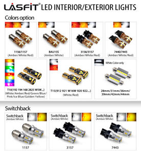 LASFIT LED Multi Choice License Plate/Trunk/Reverse/Dome/Tail/Turn Signal Bulbs
