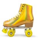 Vivid Skates Gold Prisma Holographic Quad Roller Skates