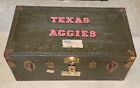 Texas A&M Aggies VIETNAM ERA US ARMY OD GREEN WOOD FOOT LOCKER H&M St Louis