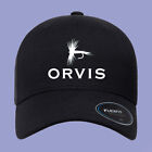 Orvis Fly Fishing Logo Black Hat Twill Hat Baseball Cap Size S/M & L/XL
