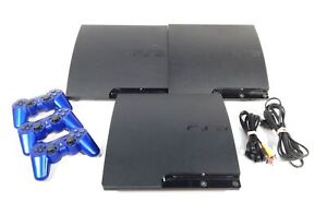 Lot of 3 Sony PlayStation 3 Slim Consoles - CECH-2001A/2501A