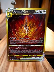 Arceus VSTAR Gold Metal Pokemon Card Collectible Gift/Display