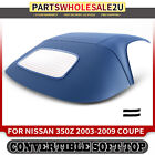Convertible Soft Top for Nissan 350Z 2003-2009 Convertible Coupe w/ Glass Window