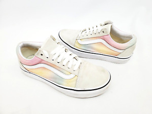 Vans Shoes Old Skool Pastel Rainbow Suede Lace Up Sneakers Women Size 5.5