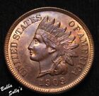 1909 Indian Head Cent ABOUT UNCIRCULATED ++ Red/Brown