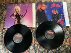 Lita Ford 2 Vinyl LP LOT - Dancin On The Edge/Out For Blood Records-Metal-Rock-G