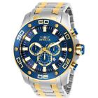 Invicta Pro Diver Chronograph Blue Dial Men's Two Tone S. Steel Watch 26082