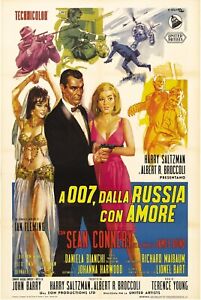 From Russia With Love - James Bond 007 Movie Poster - Italian Version