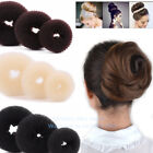 3 Pcs Hair Donut Bun Maker Ring French Roll Brown, Black and Blond S M L