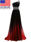 Prom Ladies Evening Party Dress Gradient Color Bandage Bridesmaids Homecoming