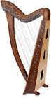 Midwest 32 Strings Celtic Style Brown Lever Harp with Bag, Tuning Key and String
