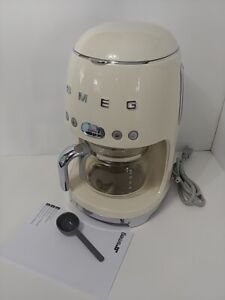 SMEG DCF02CRUS 10-Cup Filter Coffee Machine - Cream
