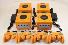 Nintendo GameCube Spice Orange GC NGC Console Bundle US Region Updated 2/3/23