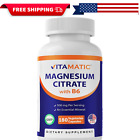Magnesium Citrate 500mg - 180 Veg Caps, Added B6, Muscle Support