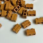 40 per lot NEW LEGO Medium Nougat Profile Brick 1X2 / Masonry (98283/4656783)