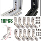 10PCS T-Slot Aluminum Extrusion Profile Joint L Bracket 90º Connector 2020