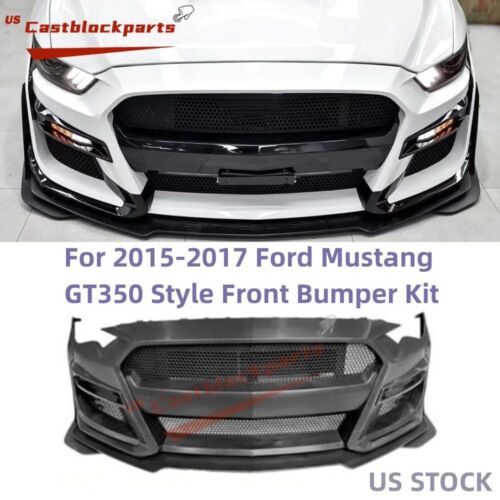 New For 2015 2016 2017 Ford Mustang GT500 Style Shebly Facelift Front Bumper Kit (For: 2016 Ford Mustang GT Premium Coupe 2-Door)