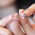 Fashion Flower Snowflake Zircon Ear Earrings Stud Women Wedding Jewelry Gift New