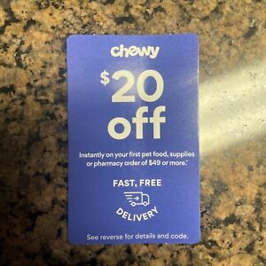 Chewy $20 Off $49 Coupon Code - Exp 6/30/24