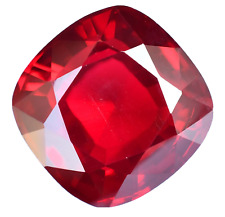83.65 Ct Mozambique Blood Red Ruby Certified Stunning Cushion Treated Gemstone