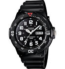 Casio MRW200H-1BV, Analog Watch, Black Resin Band, Day/Date, 100 Meter WR