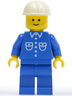 LEGO® - City™ - Set 1876 - Shirt with 6 Buttons Blue Legs White (but008)