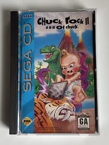 Chuck Rock II: Son of Chuck (Sega CD, 1993) Tested Working