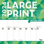 Browntrout,  Large Print 2024 Wall Calendar
