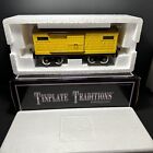 MTH 10-1085 .Yellow and Brown Tinplate Box Car LN/Box Mint In Box