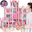 *NEW* Barbie Dreamhouse, 4-Story 11 Rooms Doll House with  4 Dolls Toy Figures