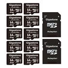Gigastone 64GB Micro SD Card 10-Pack, 4K UHD Video, Surveillance Security Camera