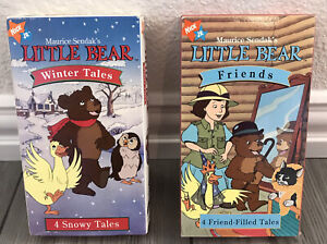 Little Bear VHS Tape RARE Winter Tales And Friends Lot Of 2 VCR Tapes