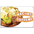 Nachos Supreme Banner Concession Stand Food Truck Single Sided