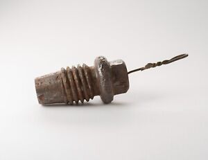 WW1 Erhardt 24.5 cm caliber minewerfer screw iron rusty fuse hand ignitor  empty