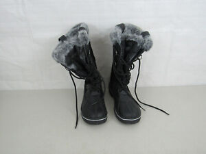 Khombu Womens Winter Snow Boots Black Size 9M