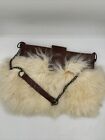 Peruvian Alpaca Fur & Genuine Leather Bag Purse Soft Crossbody Bag Unique Gift
