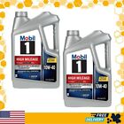 Mobil 1 High Mileage Full Synthetic Motor Oil 10W-40 Triple Act, 5 Quart, Pack 2