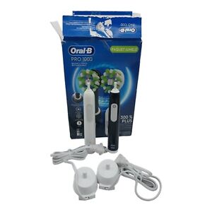 Oral-B Pro 1000 Electric Toothbrush - Black/White - 2pk, NO HEADS