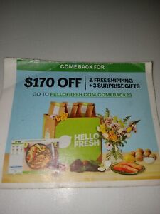Hellofresh Come Back For $170 Off Card With Code