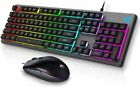 Keyboard and Mouse, HP Gaming Mechanical RGB Backlit Mouse  & Keyboard KM300F