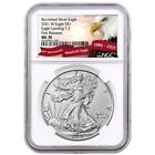 2021-W Burnished American Silver Eagle Type 2 NGC MS70 FR Exclusive Eagle Label