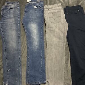 Men’s Jeans Lot (4) Size 34x 30 DYNY,V19-69 ,ABERCROMBIE,PAPERDENIM&CLOTH