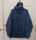 Vintage Woolrich Jacket Large Blue Field Coat 1527 Made in USA