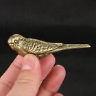 New ListingSolid Brass Parrot Figurine Bird Small Statue Home Ornaments Animal Figurines
