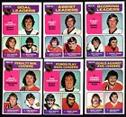 1975 Topps Lot of 6 NHL LEADERS CARDS NM+ ORR ESPOSITO LAFLEUR DRYDEN PARENT