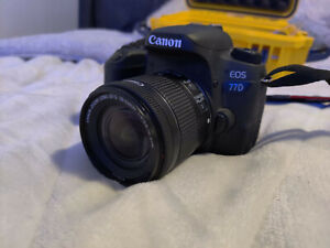 Canon EOS 77D Digital SLR Camera with 18-55mm Lens