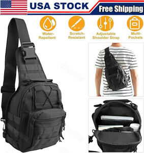 Outdoor Tactical Sling Bag Military Molle Crossbody Pack Chest Shoulder Backpack