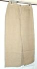 Ann Taylor Skirt Ankle Pencil Length Linen Beige Women's Size 6 Vintage